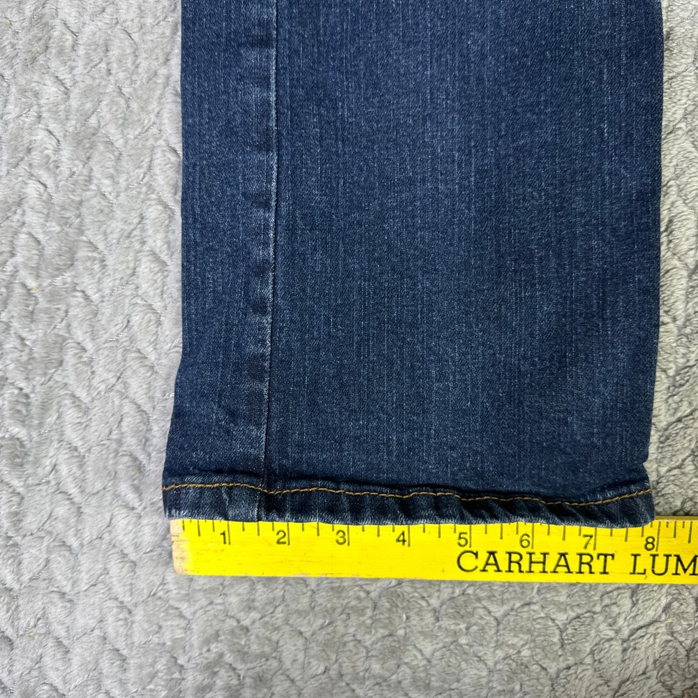 Cat & Jack Boys Size 14 Bootcut Jeans Dark Wash Stretch Denim Adjustable Waist - Picture 11 of 13